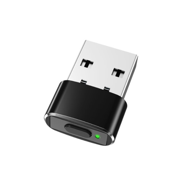 USB Mouse Jiggler Oupptäckbar Mouse Mover med Separat Mode a black