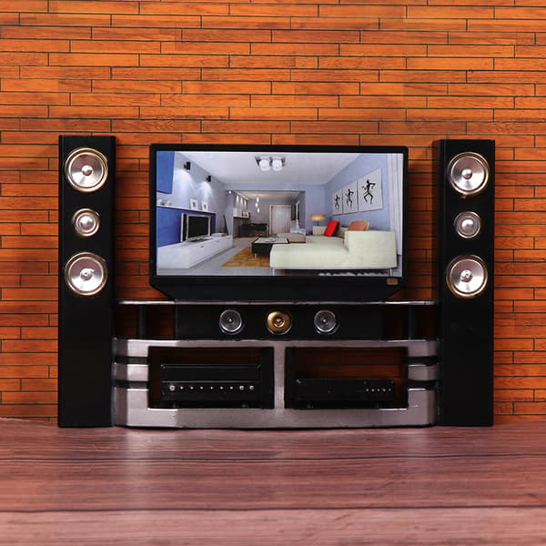 1/12 Dockhus Mini TV-prydnad Dockhus Vardagsrumsmöbler one size