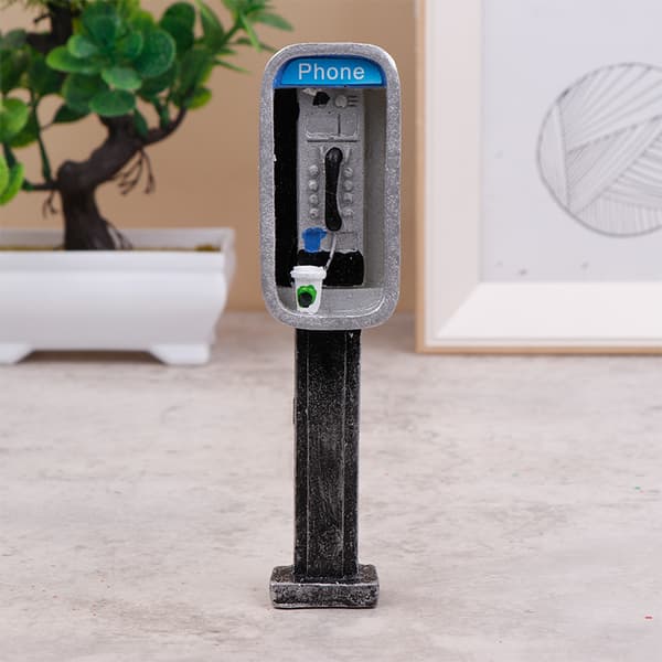 Miniature Telefonboks i 1:12 Skala D