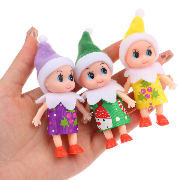 Toddler Baby Elf Dolls med bevegelige armer Dukkehus tilbehør one size