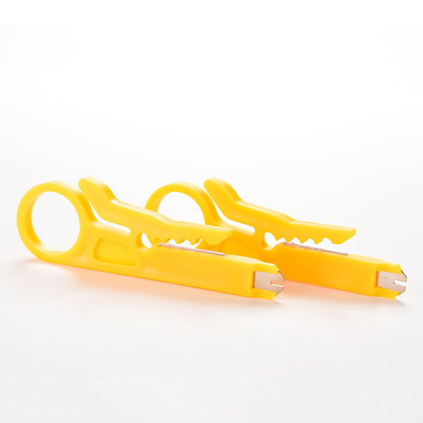 2 stk Netværksforbindelse Wire Punch Down ter Stripper til RJ45 C Yellow 2pcs