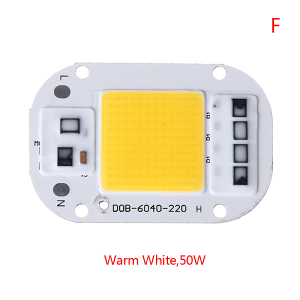 LED-chip 20W 30W 50W AC 220V smart COB-lampa pärlor LED-lampa med F