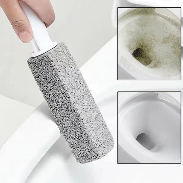 Pimpsten Toiletbørste Husholdnings Toiletskål Rens Limesc Gray 3.8*3.8*23.5CM