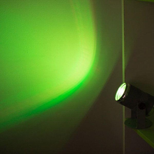 RGBW 1W LED Scenebelysning Spin Pinspot Light Beam Spotlight Pa Green one size