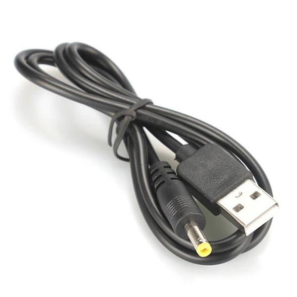 10 stk USB-port til 2,5 3,5 4,0 5,5 mm 5V DC Barrel Jack Power Cab Black DC5.5 5.5X2.1mm