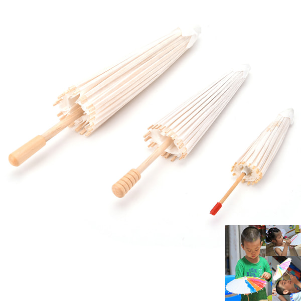 1 st papper paraply barn gör-det-själv-tillbehör Traditionell hantverk Deco wooden 15