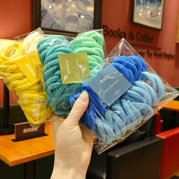 Elastiske hårbånd Jenter Hårtilbehør Fargerike Nylon Hårbånd A2