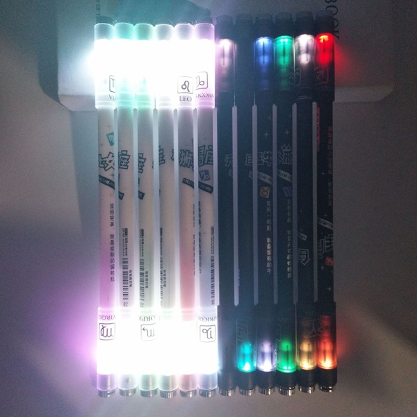 Spinning Pen Rotating Gaming Ballpoint Luminous Pen for Beginne Multicolor Sakura