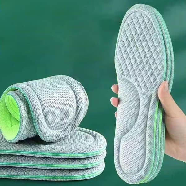 2 STK Bløde Memory Foam Indlægssåler Deodorant Svedabsorberende Massage Sp Grey 39-40