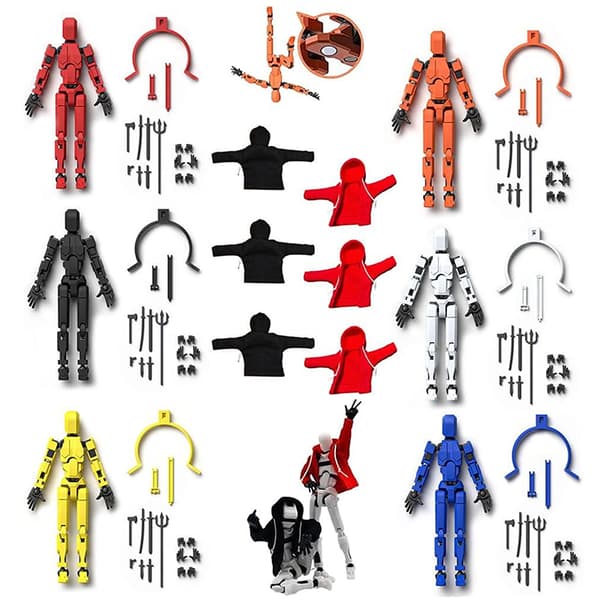 Hoodie Dummy13 Magnetisk Actionfigur Set Dummy 13 Actionfigur A4