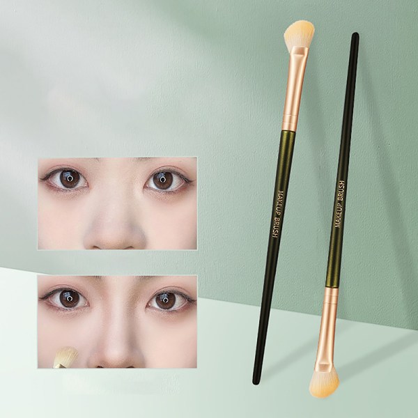 Halvvifteformet Nose Shadow Brush Nose Shadow Brush Beauty Tool White onesize