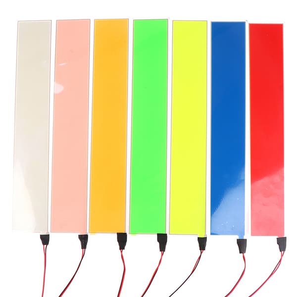 Fleksibel EL Light Panel Elektroluminescerende Baglys Strip Lam Red 1Pc