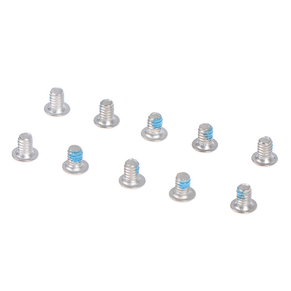 10 st Laptopskruvar för XPS13 15 9343 9350 9360 9550 9560 5510 Silver one size