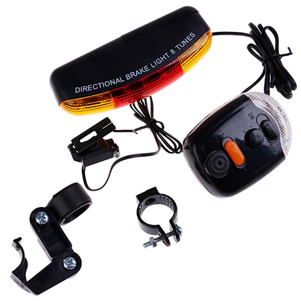 Alsidigt mountainbike blink + cykelbaglygte + Horn One Size One Size
