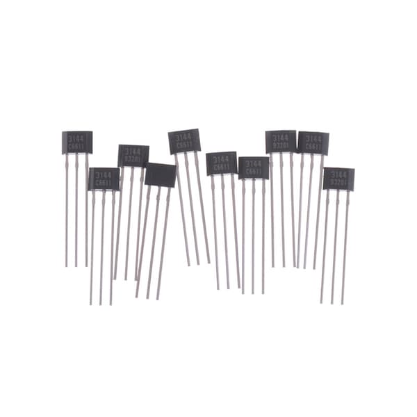 100 stk AH3144E OH3144 3144 Hall effektsensor magnetisk detektor Black one size