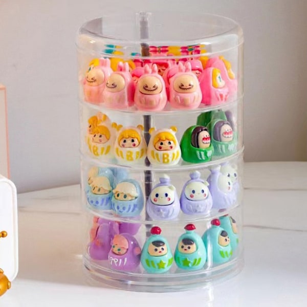 Roterande Blind Box Organiserhållare Figurer Display Stativ Stora 5Layer