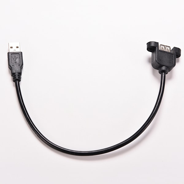 1,64 FT USB 2.0 hann til hun forlengelse panelmontert forlengelse Black 30cm