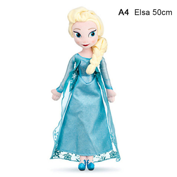 1 stk 30/40/46/50 cm frosne Anna Elsa Olaf-dukker Snow Queen Prince A4 A4