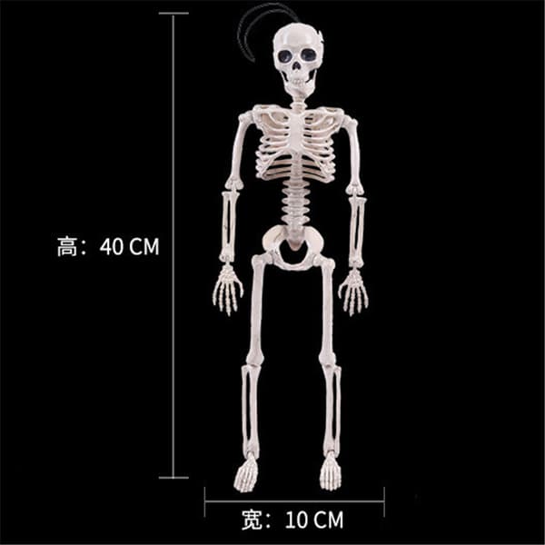 Posable skjelett Halloween Dekor Mann Bone Creepy Party Decorat White onesize