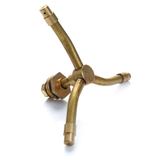 1/2" kobber 360° automatisk roterende plensprinklerhodesprinkler Bronze onesize