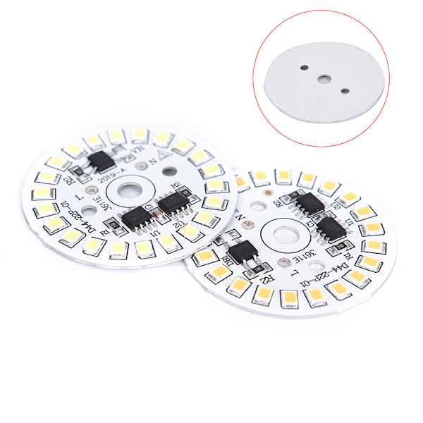 LED-lampa Patch Lamp SMD Plate Circular Module Light Source Plat 3000K 3w warm white