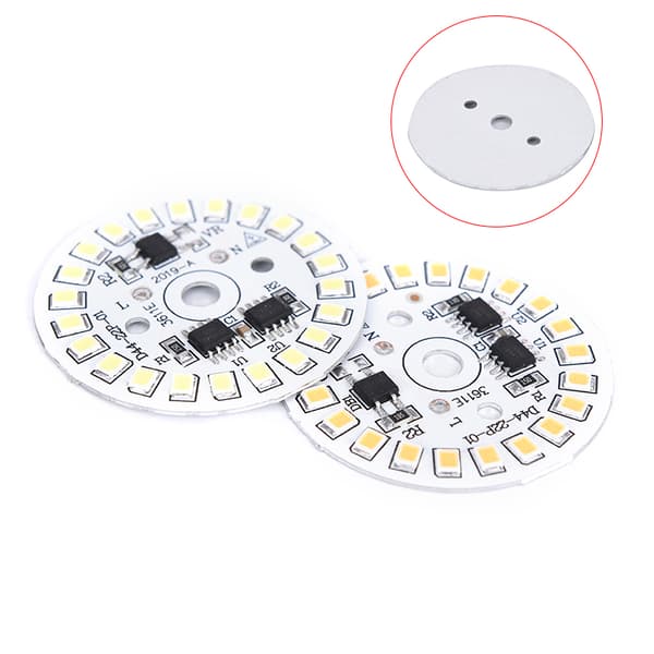 LED Pære Patch Lamp SMD Plate Sirkulær Modul Lyskilde Plat 3000K 5w warm white