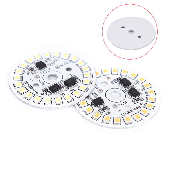 LED Pære Patch Lampe SMD Plade Cirkulært Modul Lyskilde Plat 3000K 12w warm white