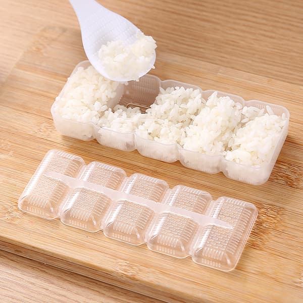 5 stk/sett Sushi Nigiri Maker Risballformer Nonstick Press Lag onesize