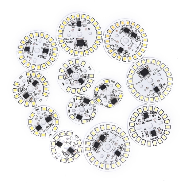 LED-lampa Patch Lamp SMD Plate Circular Module Light Source Plat 3000K 5w warm white