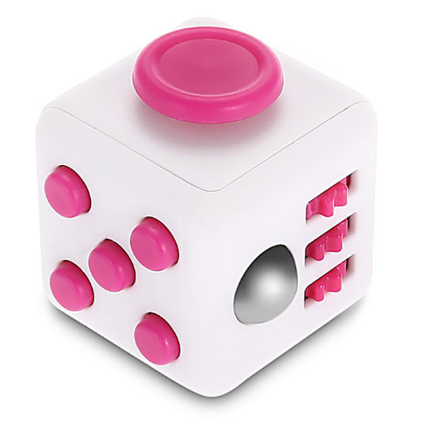 Ralix Fidget Cube Toy Relief Focus Attention Work Puzzle White onesize