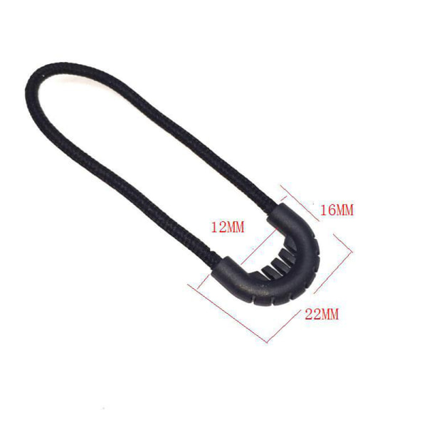 10 st EDC Multi-purpose Zip Zipper Drag sladdrep För Outdoo Black onesize