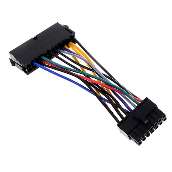 24Pin 24P til 14Pin ATX strømforsyningsledning adapterkabel til ibm Black one size