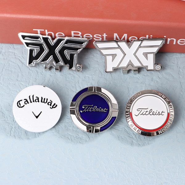 Golf Marker Magnet Golf Tillbehör Cap Hat Marker Clip Accessori D one size