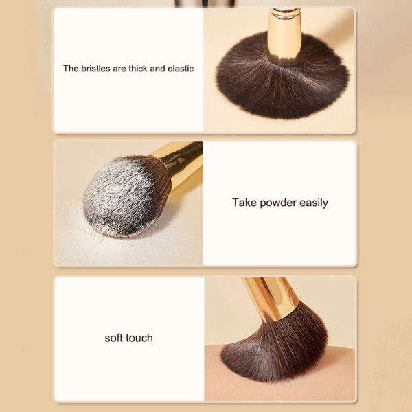 9st Portableb Makeup Brush Set Mini Size Resor Skönhet Makeup PU bag onesize