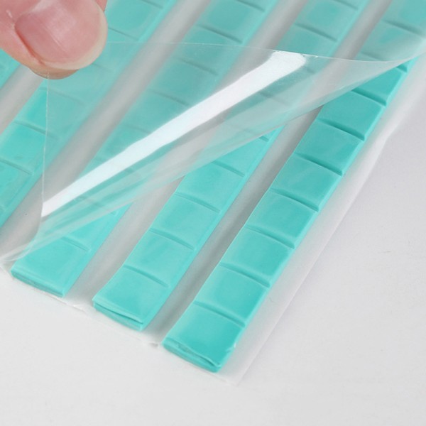 Nail Stand Sticky Adhesive Myrkytön Muovailuvaha Clay Fix Glue N Green 42PCS