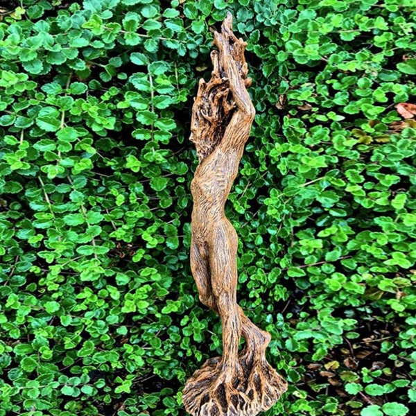 1 stk Resin Forest Goddess Hage Statue Hage Håndarbeid Deco B one size