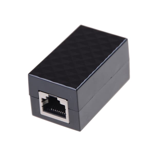 RJ-45 Lightning Arrester Adapter Ethernet Surge Protector Nätv Black onesize