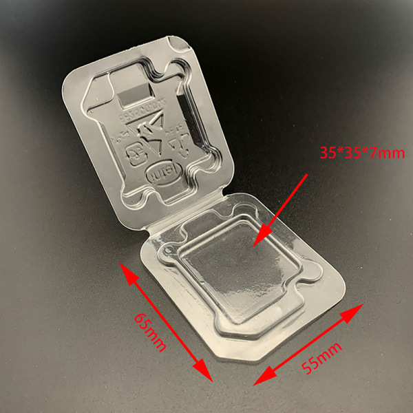 10 stk CPU Clamshell Tray Box AMD Case Holder beskyttelse til AMD For Intel