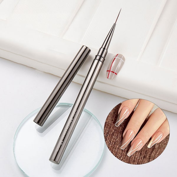 Nail Art Brushes Liner Detailer Striping Brush Gel Polish Manic 9MM onesize