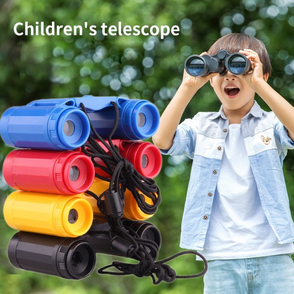 Teleskop Bærbar Kid Kikkert Foldbar Udendørs Observation Også Black one size