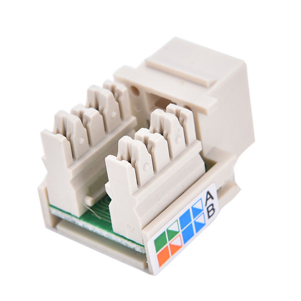 Cat5 RJ45 Punch Down Keystone Jack CAT5 Verkko Ethernet RJ45 W White One Size