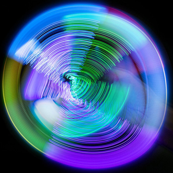 Creative Spinning Pen Roterende LED-leker Antistress Anti-skli Ha Muticolor A