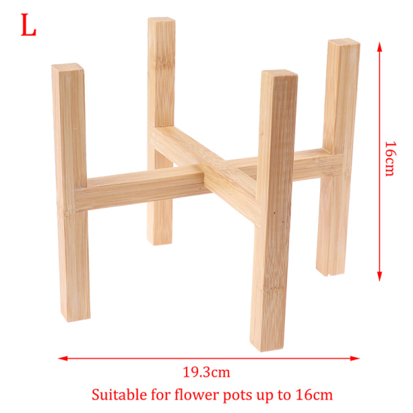 Wood er Ruukkutarjottimet Kukkaruukkuteline Vahva vapaasti seisova Bonsai H Wood Color L