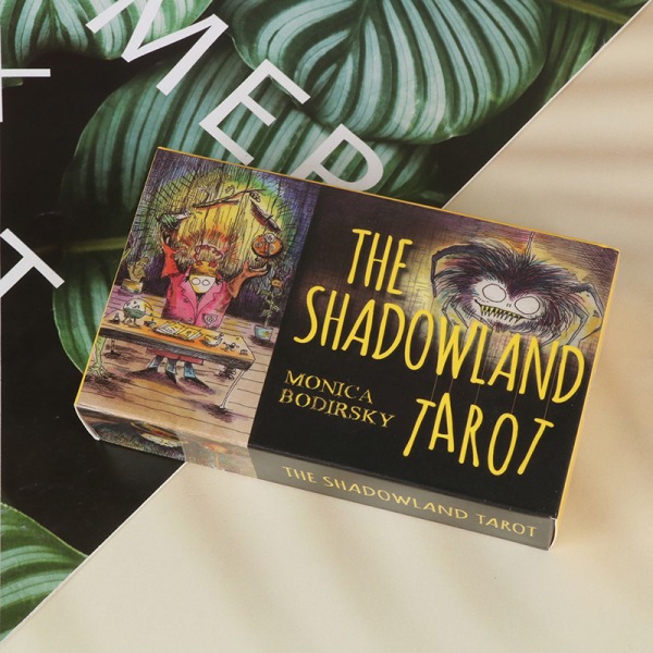 NYHET The Shadow Land Tarot With English Guide Book Divination Fo Multicolor one  size