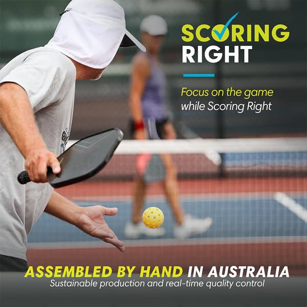 Bærbar Pickleball Bat Scorekeeper Scoring Right Picklebal White