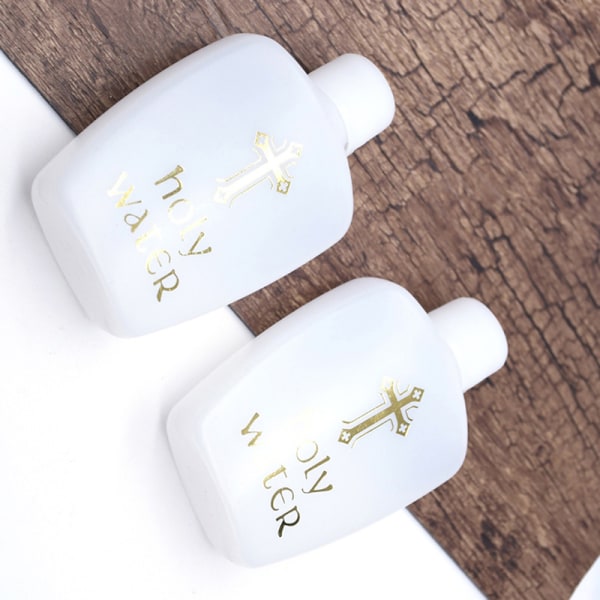 40 kpl 60 ml Creative Jesus Cross Pattern Holy Water Bottle Refil 40PCS