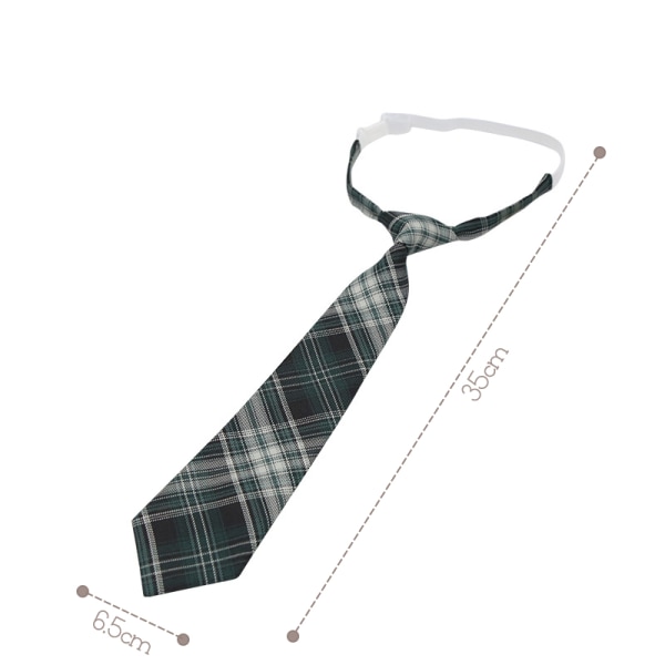 Skjorta Slips Dam College Style JK Pläd Uniform Avtagbar C A10 one size