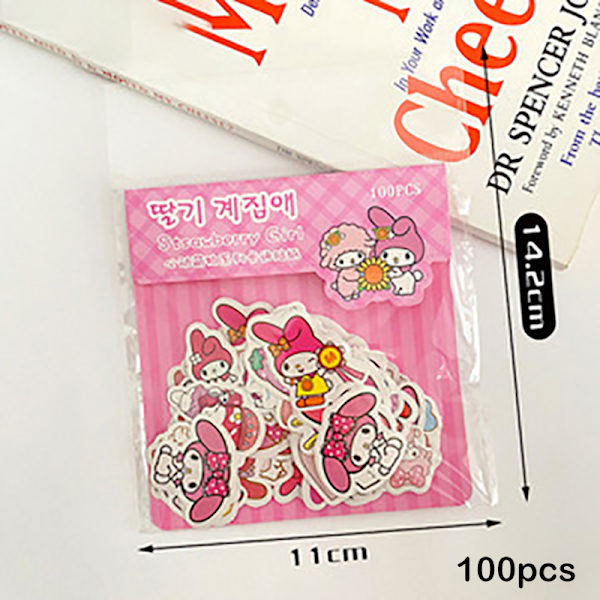 100 Ark Kreativa Cartoon Capybara Pappersvaror Dekaler DIY A4