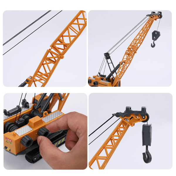 Lelumallinosturi Orange Excavator