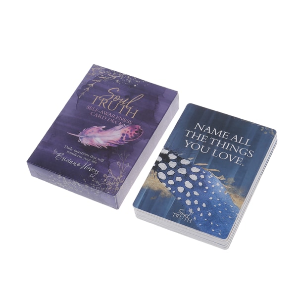 Soul Truth Self Awareness Card Deck Ny tarotkort spilleplade Multicolor one size